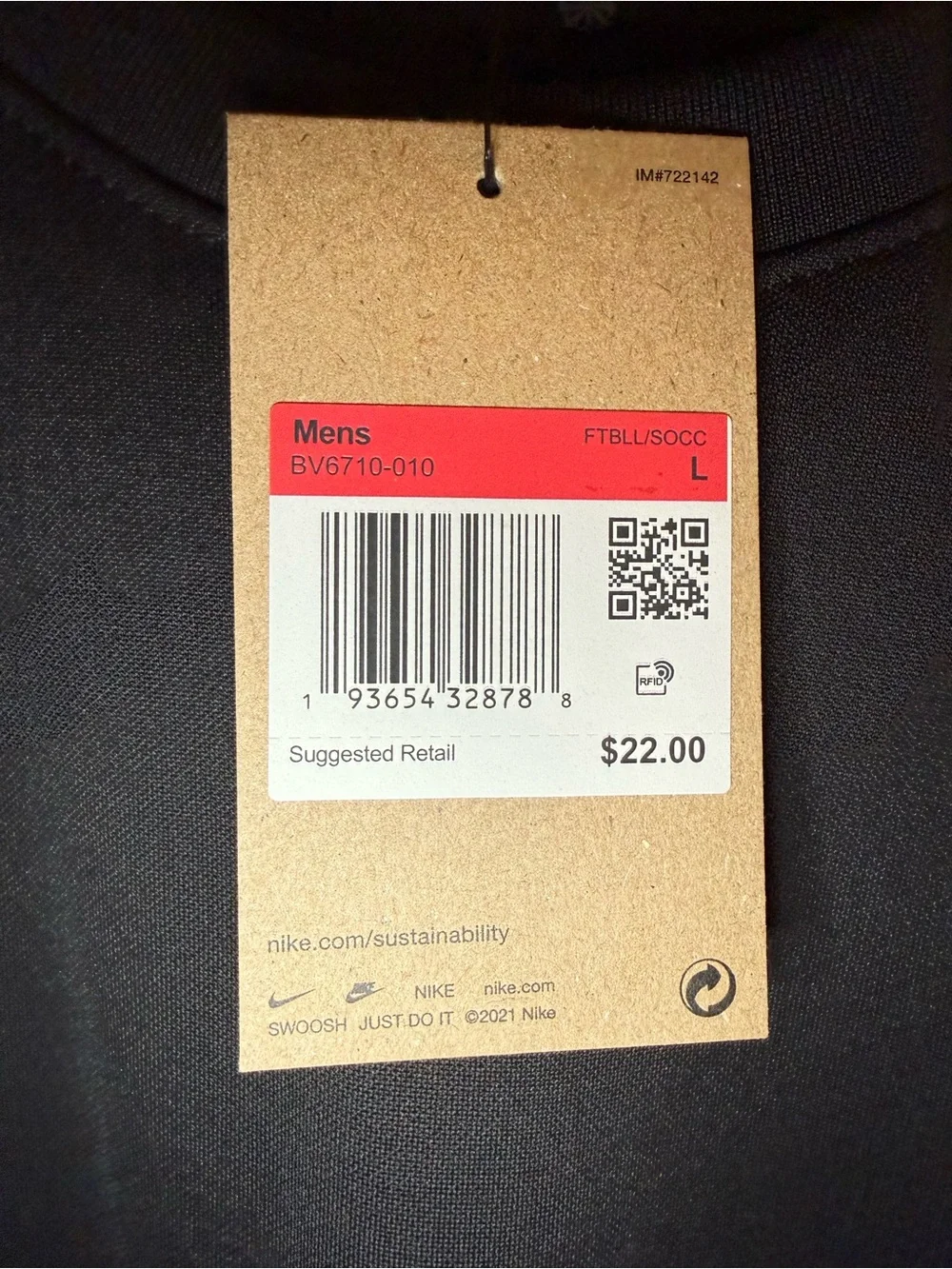 Nike Black Short Sleeve Dri-FIT Crew Tee